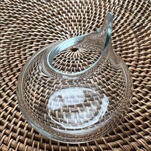 Christian Tortu Asymmetrical Clear Glass Vase